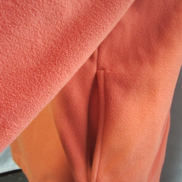 Izod orange M fleece zip front jacket - Picture 6 of 7